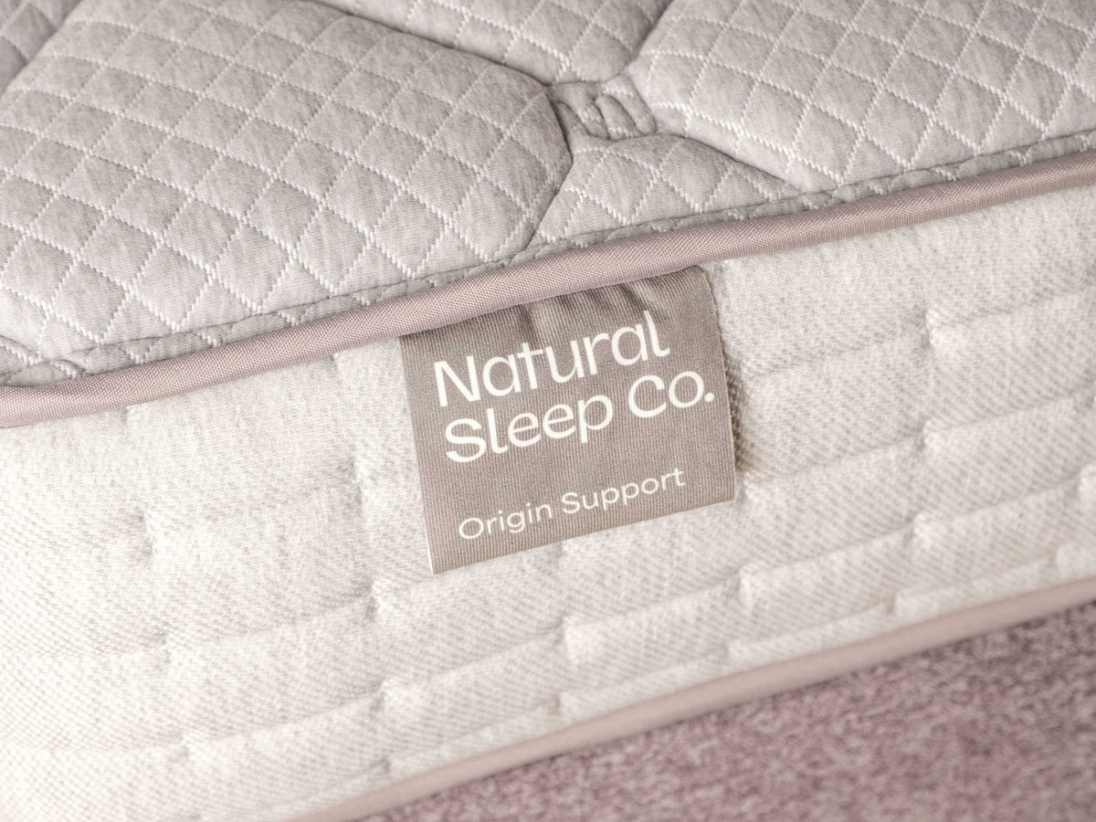 Origin Support Mattress label