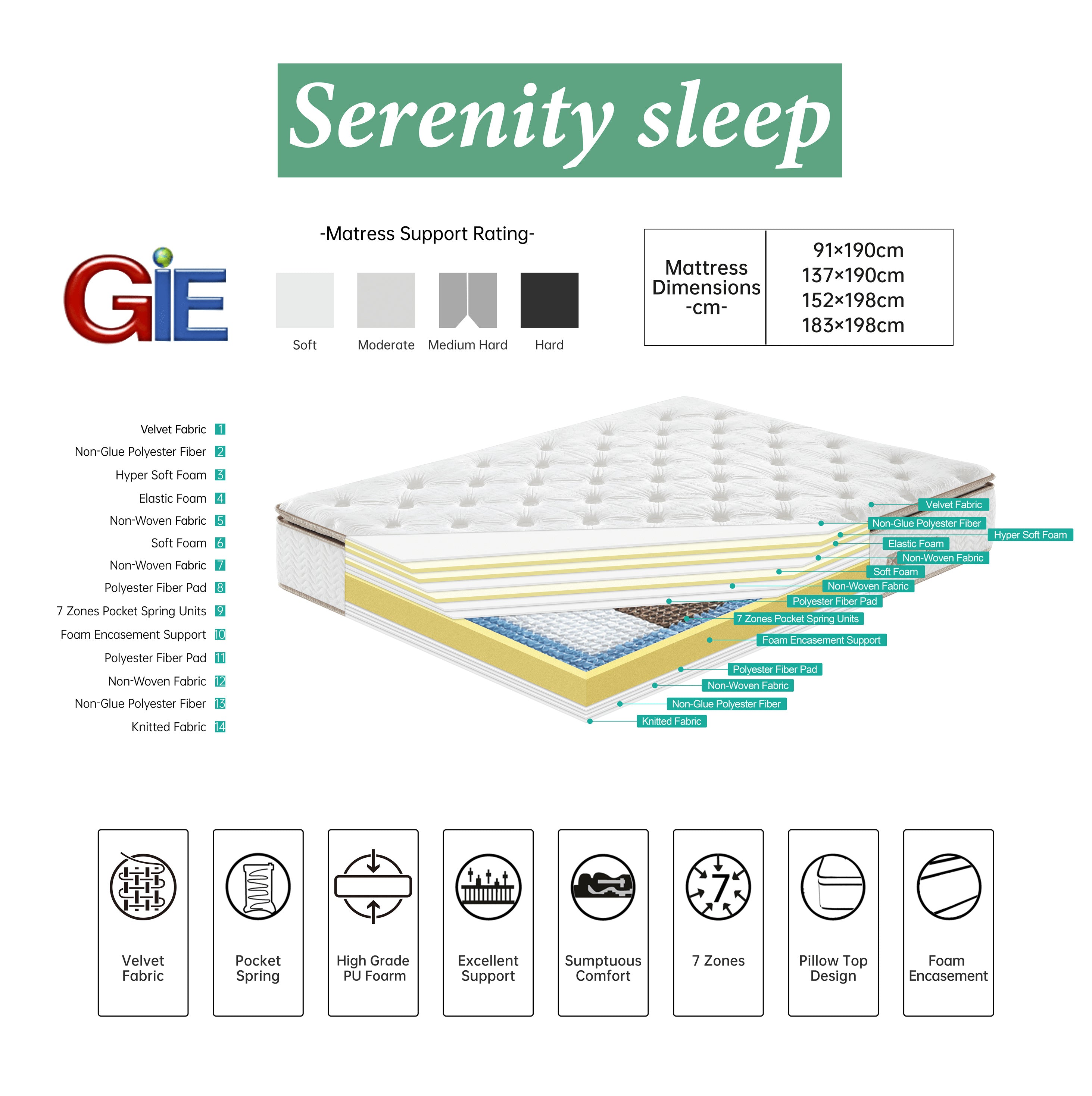 G-06 Plush Velvet Mattresses