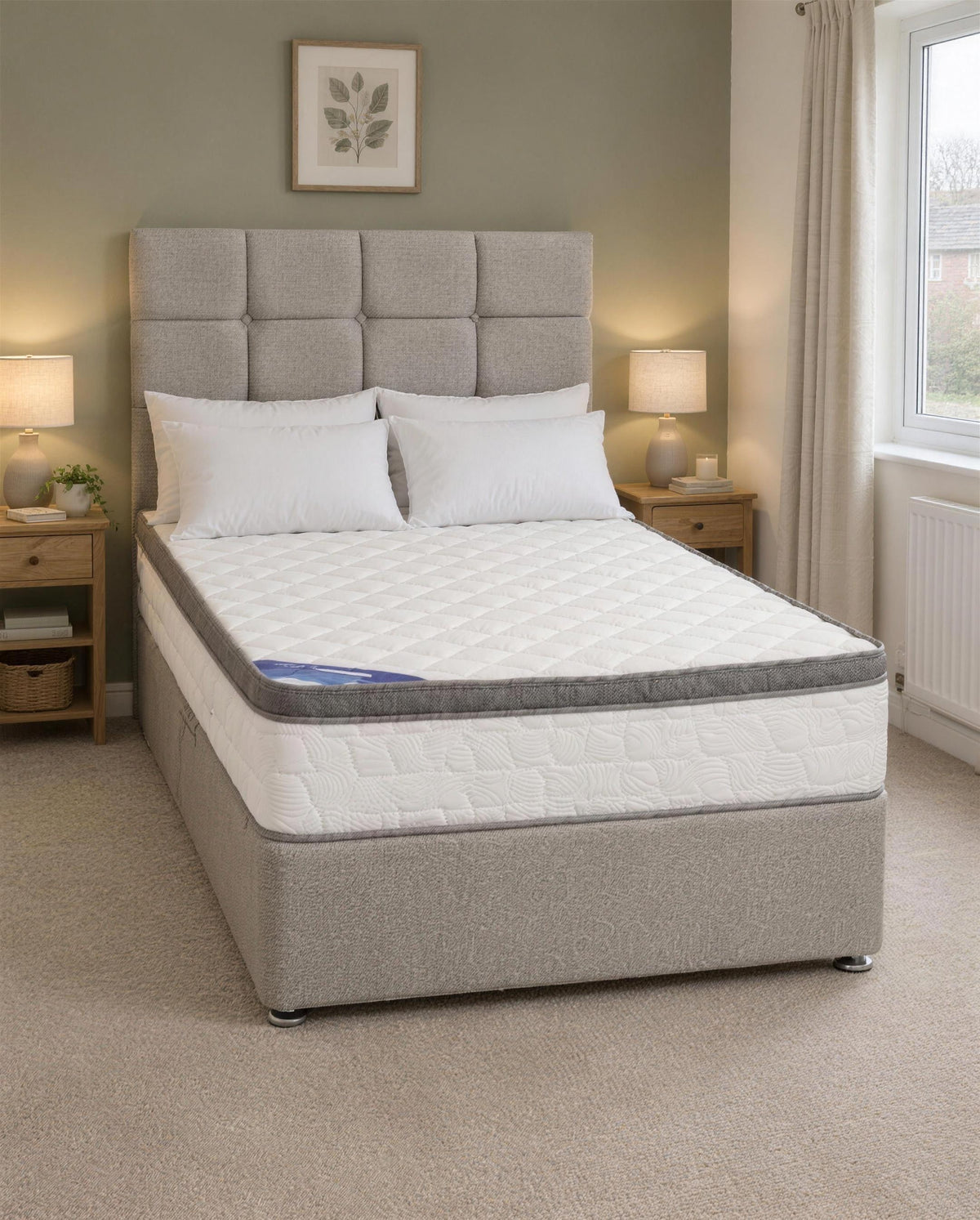 4ft Augusta Bed Set in a bedroom