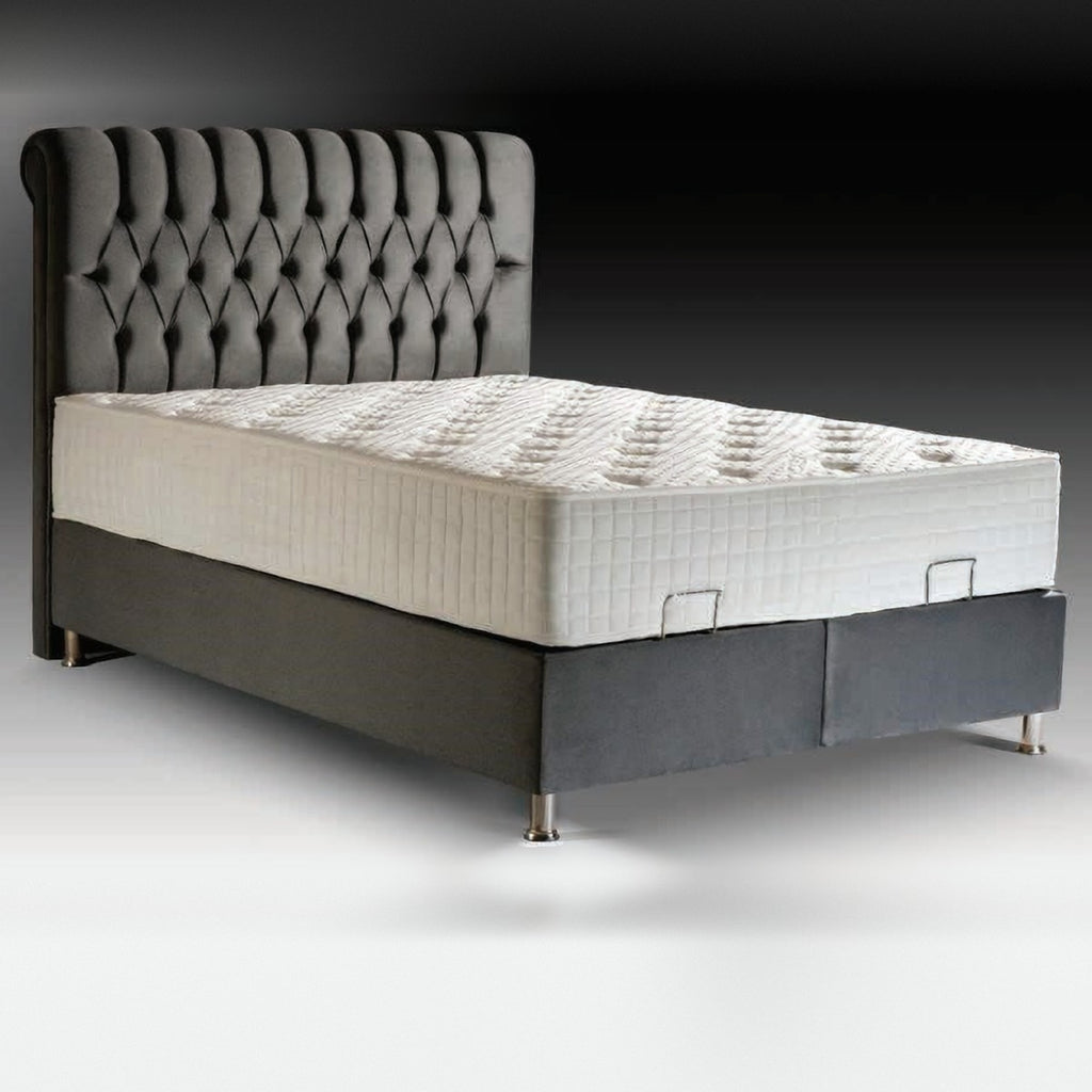 Warren Ottoman Storage Bed in grey